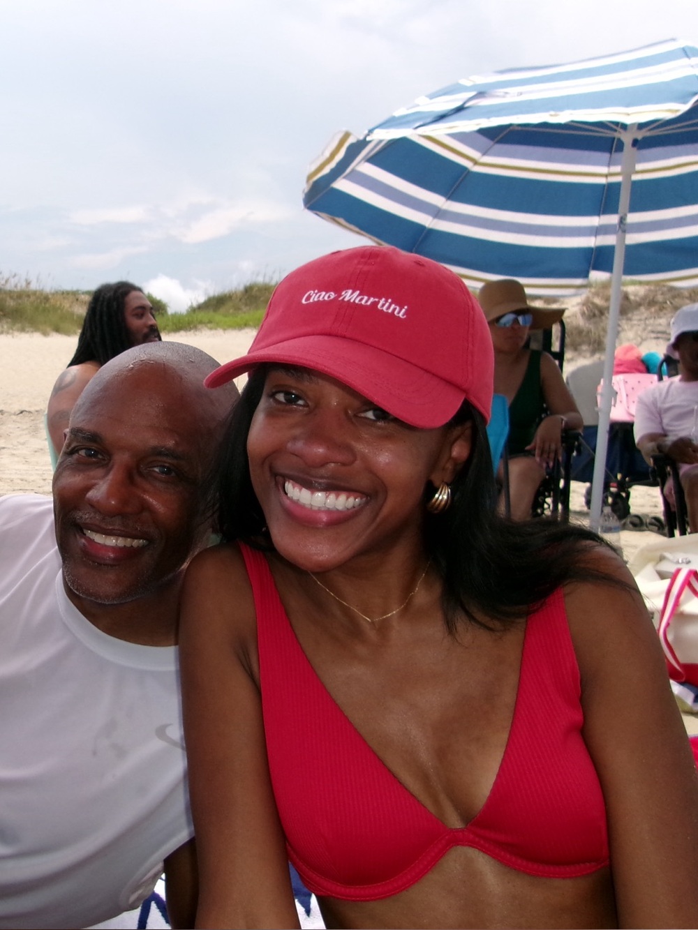 Red Abercrombie Ciao Martini Cap